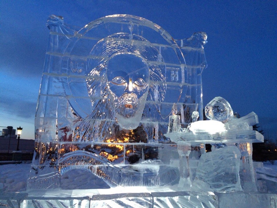 В Екатеринбурге проходит выставка ледовых скульптур  «Вифлеемская звезда 2017»